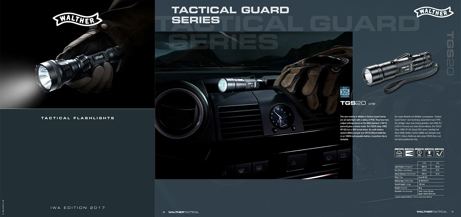 Walther Tactical Lights Catalogue 2017