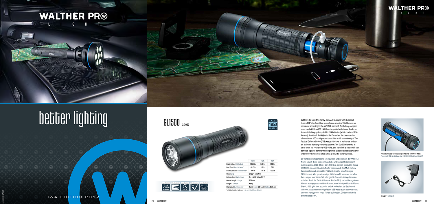 Walther Pro Lights Catalogue 2017